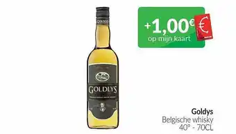 Intermarché Goldys belgische whisky 40° aanbieding