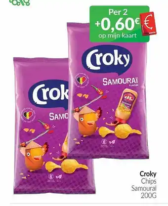 Intermarché Croky chips samouraï aanbieding