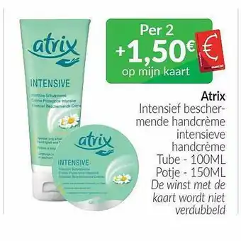 Atrix intensief beschermende handcrème intensieve handcrème tube, potje