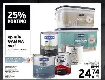 GAMMA Gamma verf aanbieding