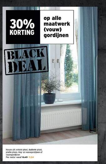 GAMMA Maatwerk (vouw) gordijnen aanbieding
