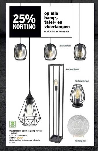 GAMMA Hang-, tafel- en vloerlampen aanbieding