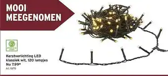 GAMMA Kerstverlichting led klassiek wit, 120 lampjes aanbieding