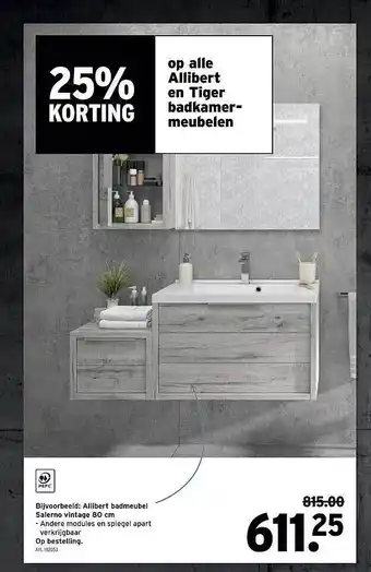 GAMMA Allibert en tiger bdkamermeubelen aanbieding