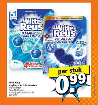 Albert Heijn Witte reus singlepacks toiletblokken aanbieding