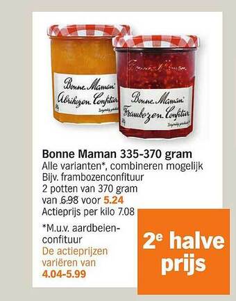Albert Heijn Bonne maman aanbieding