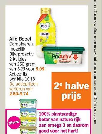 Albert Heijn Becel aanbieding