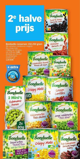 Albert Heijn Bonduelle conserven aanbieding