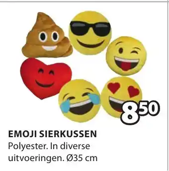 Jysk Emoji Sierkussen Ø35 cm aanbieding