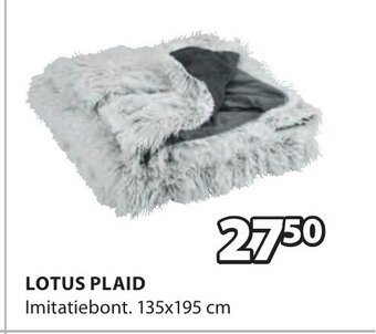 Jysk Lotus Plaid 135x195 cm aanbieding