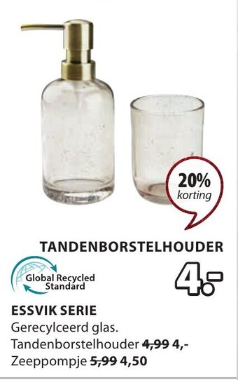 Jysk Essvik Serie Tandenborstelhouder aanbieding