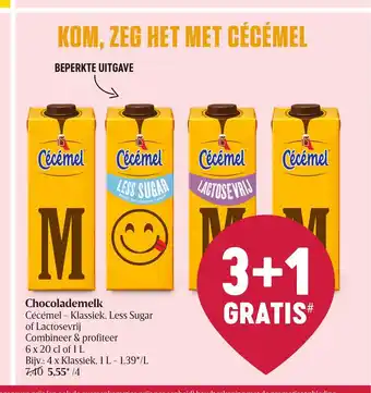Ceremel Chocolademelk 4x1l 3+1 gratis