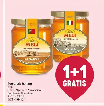 Delhaize Regionale honing 1+1 gratis aanbieding