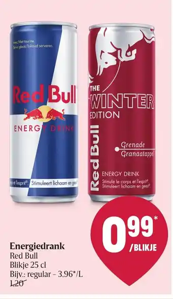 Delhaize Red bull energiedrank 25cl aanbieding