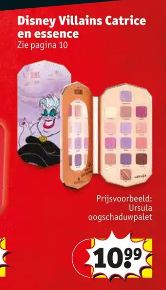 Kruidvat Disney villains catrice en essence Ursula aanbieding