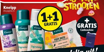 Kruidvat Kneipp 1+1 gratis aanbieding