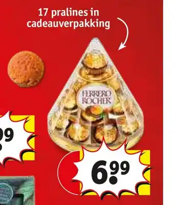 Kruidvat Ferrero rocher 17 pralines in cadeauverpakking aanbieding
