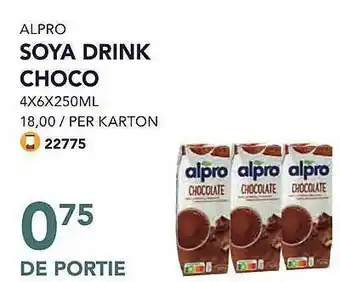 Alpro soya drink choco