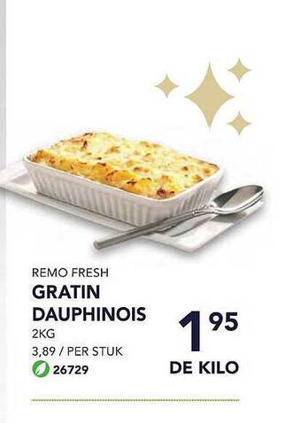 Remo fresh gratin dauphinois