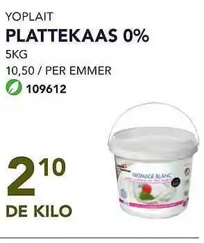 Bidfood Yoplait plattekaas 0% aanbieding