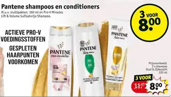 Kruidvat Pantene shampoos en conditioners aanbieding
