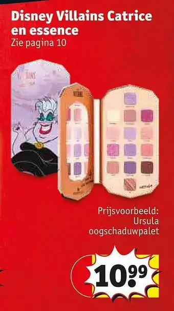 Kruidvat Disney villains catrice en essence aanbieding