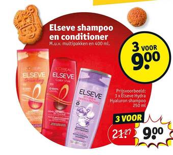 Kruidvat Elseve shampoo en conditioner aanbieding
