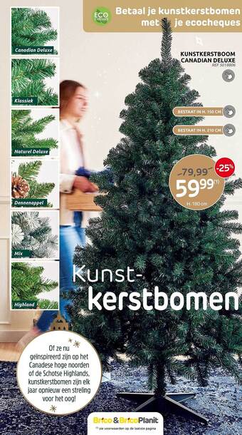 Brico Kunstkerstboom canadian deluxe aanbieding