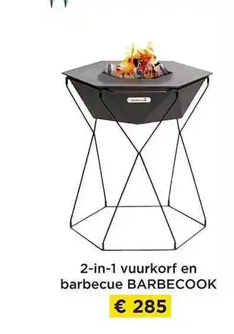 2in1 vuurkorf en barbecue barbecook