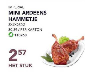 Bidfood Imperial mini ardeens hammetje aanbieding