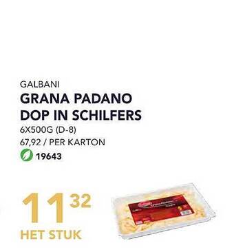 Bidfood Galbani grana padano dop in schilfers aanbieding