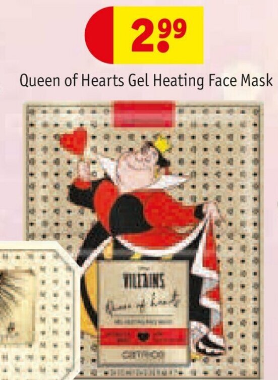 Queen of hearts gel heating face mask promotie bij Kruidvat