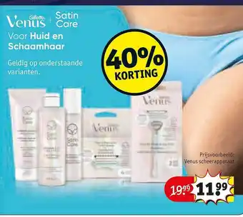 Kruidvat Vensu scheerapparaat aanbieding