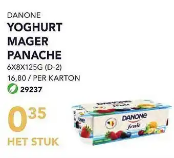Bidfood Danone yoghurt mager panache aanbieding