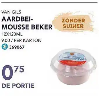 Bidfood Van gils aardbeimousse beker aanbieding