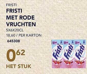 Bidfood Fristi met rode vruchten aanbieding