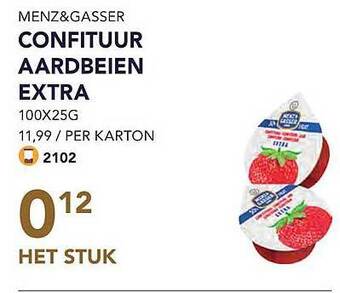 Menz & gasser confituur aardbeien extra