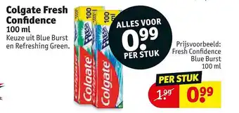 Kruidvat Colgate fresh confidence aanbieding
