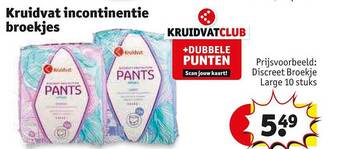 Kruidvat Kruidvat incontinentie broekjes aanbieding