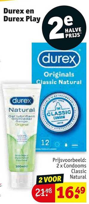 Kruidvat Durex en durex play aanbieding