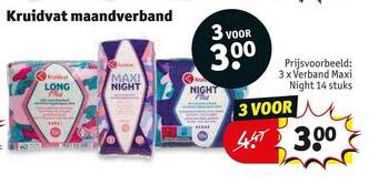 Kruidvat Kruidvat maandverband aanbieding