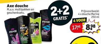 Kruidvat Axe douche aanbieding