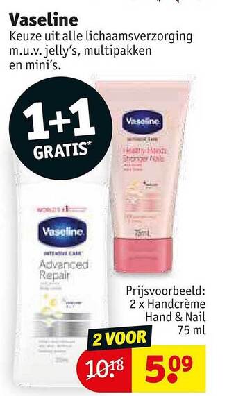 Kruidvat Vaseline aanbieding