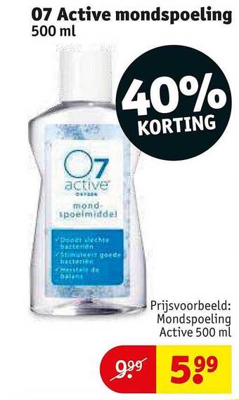 Kruidvat 07 active mondspoeling aanbieding
