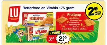 Kruidvat Lu betterfood en vitabis 175 gram aanbieding