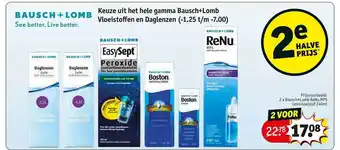 Kruidvat Gamma bausch+lomb vloeistoffen en daglenzen aanbieding