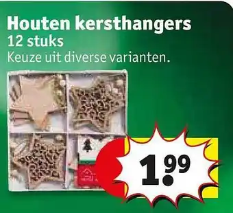 Kruidvat Houten kersthangers aanbieding