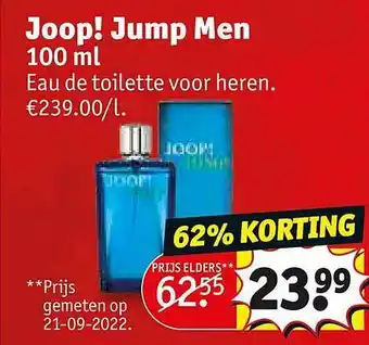 Kruidvat Joop ! jump men aanbieding