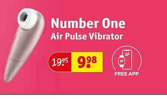 Kruidvat Number one air pulse vibrator aanbieding