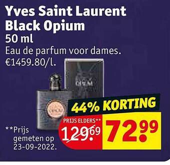 Kruidvat Yves saint laurent black opium aanbieding